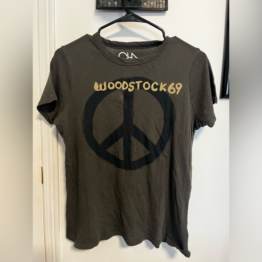 Chaser Woodstock 69 Tee, Size Large, Olive Green